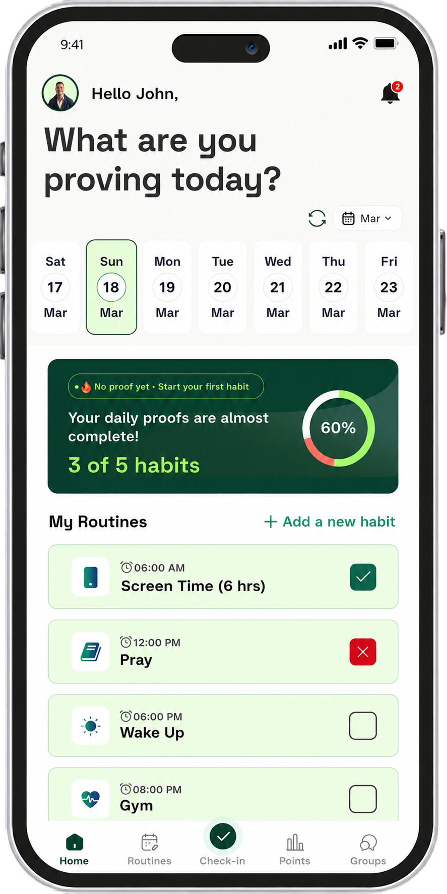 Set Your Habits